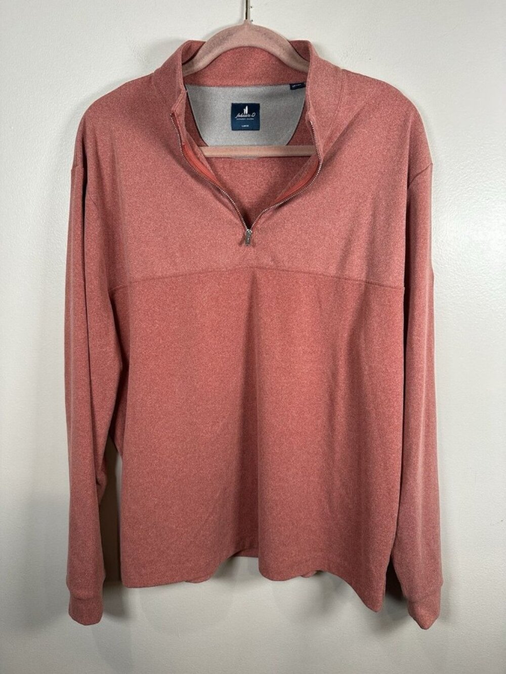 Johnnie-O Mikey Performance 1/4 Zip Pullover Size Large Golf Soft